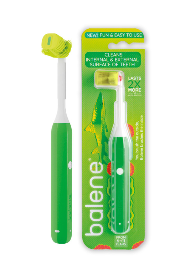 Balene Niños Cepillo de dientes  6-11 Verde