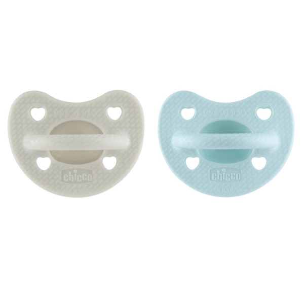 Chicco chupeta 73033320000 Physio Luxe Silicone 6-16m x2