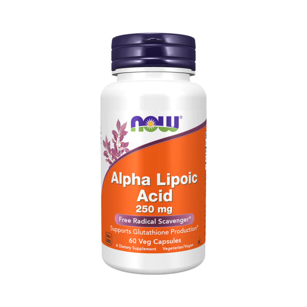 Now Alpha Lipoic Acid (Ácido Alfa Lipóico)  250mg 60 Caps