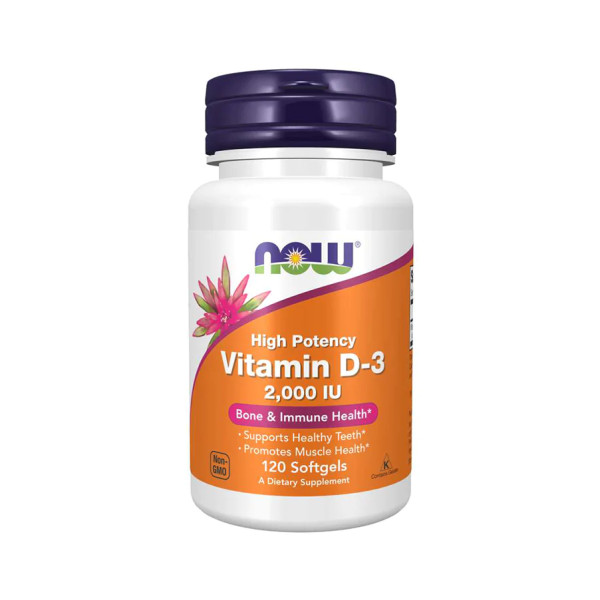 Now Vitamina D-3 2000 Ui 120 caps