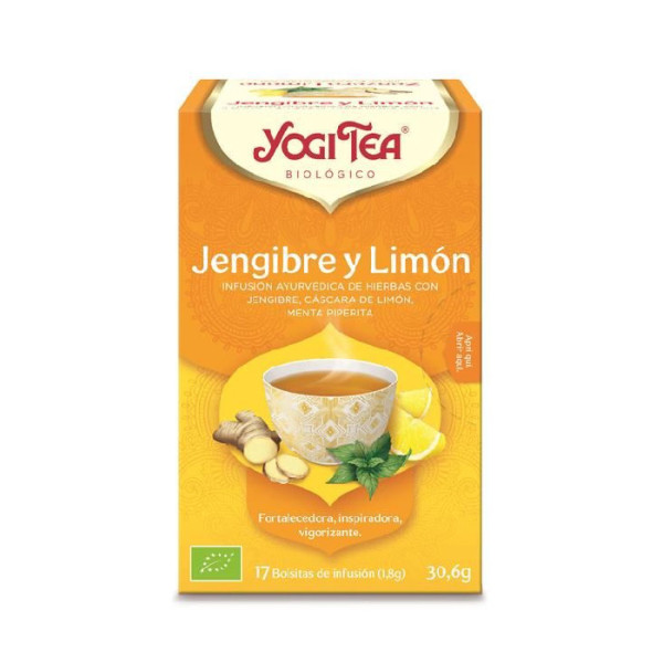 Yogi Tea Gengibre Limao Bio 17 Saquetas