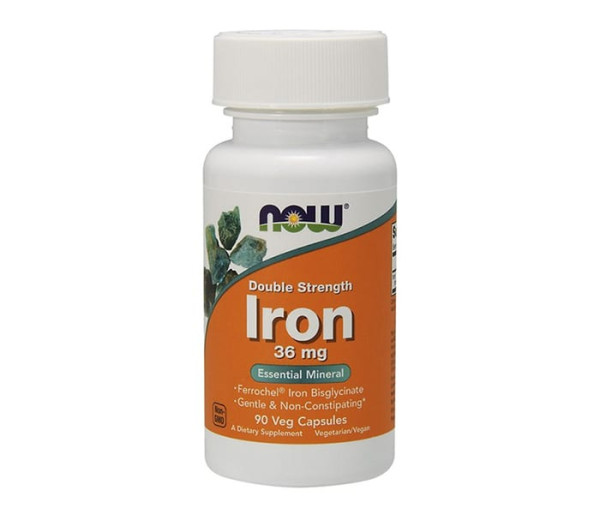 Now Iron 36mg Ferrochel 90 caps