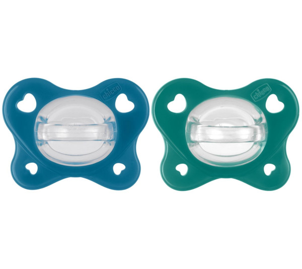 Chicco Chupete 73086610000 Physio Forma Dual Soft Azul / Verde 16-36m x2