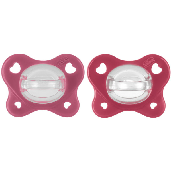 Chicco Chupeta 73086510000 Physio Forma Dual Soft Rosa / Magenta 16-36m x2