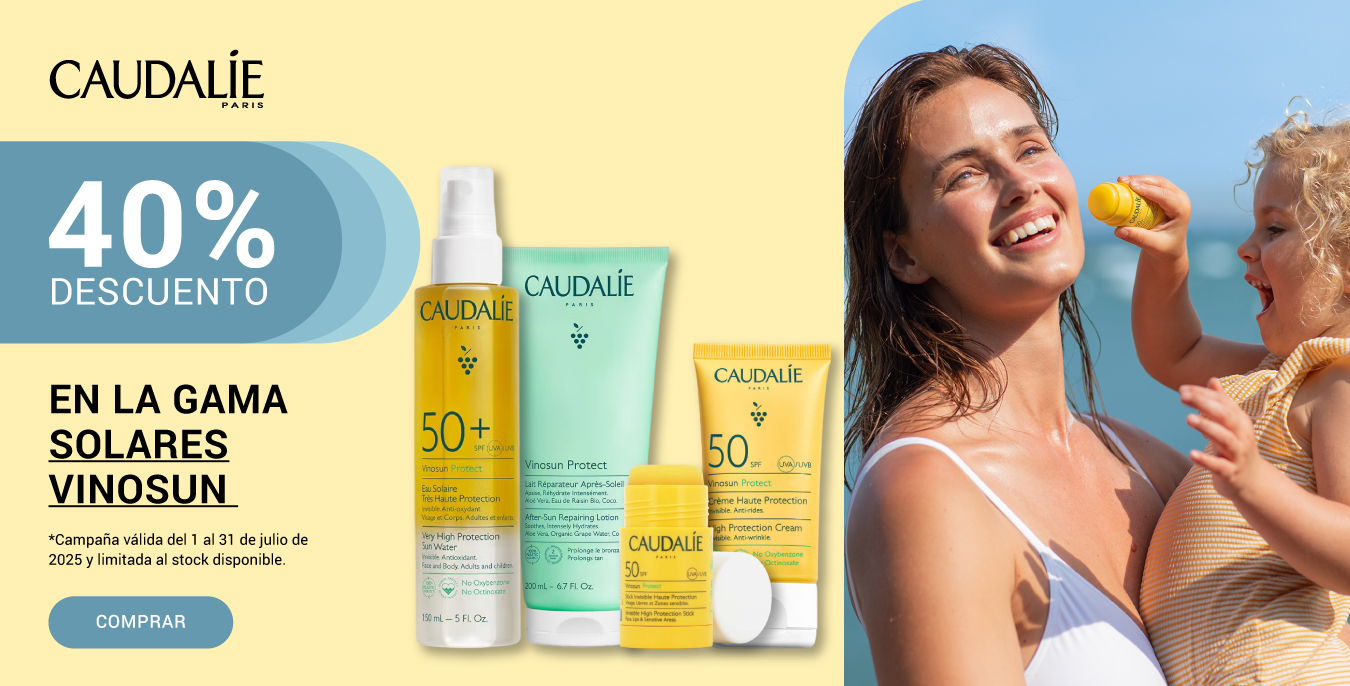 Descuento Solares Caudalie 40% de 01 a 31/07