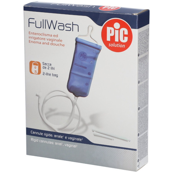 Pic Solution Fullwash Sistema De Lavagem Bolsa 2 L Pvc + Cânula Anal + Cânula Vaginal
