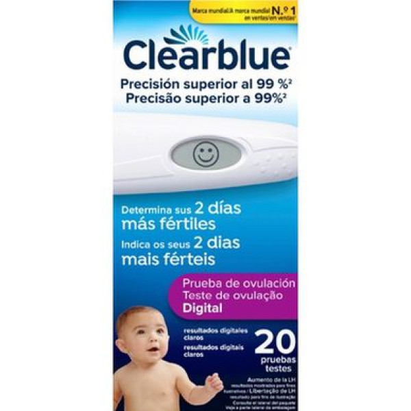 Clearblue Digital Teste Ovulação X20