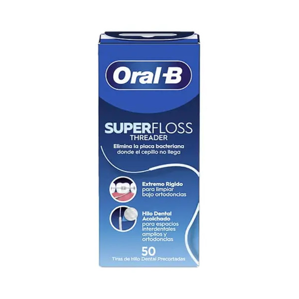 Oral B Super Floss Threader Fio Dentário x50