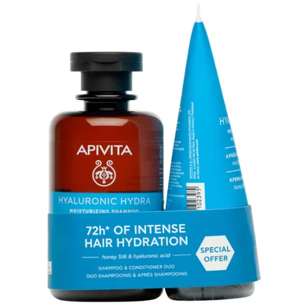 Apivita Hyaluronic Hydra Champô 250ml + Condicionador 150ml