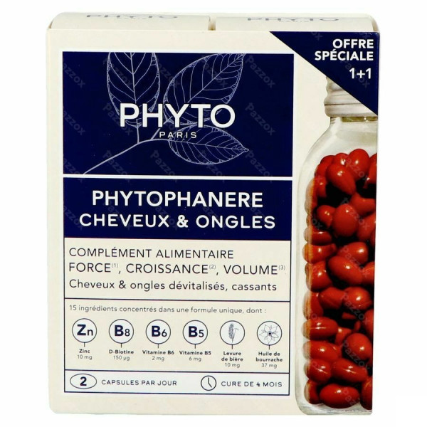 Phyto Phytophanère Cápsulas 120 Unidade(S) Com Oferta De Cápsulas 120 Unidade(S)