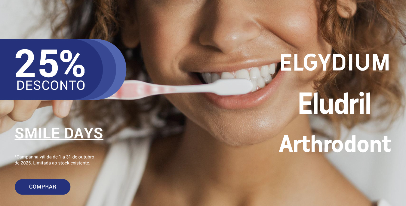 Smile Days 25% Eludril, elgydium, Arthrodont 01 a 31 outubro