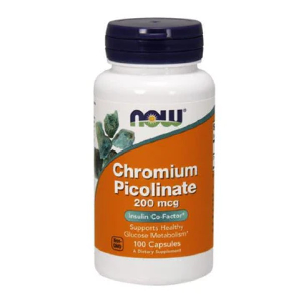 Now Chromium Picolinate 200 Mcg 100 Caps