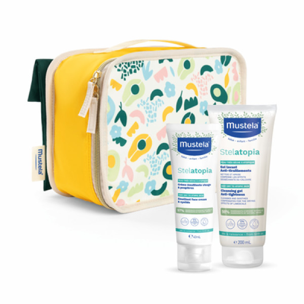 Mustela Baby Kit Stelatopia Neceser - Gel Limpiador 200 ml + Crema Rostro y Párpados 40 ml Mustela Baby Kit Stelatopia Neceser - Gel Limpiador 200 ml + Crema Rostro y Párpados 40 ml