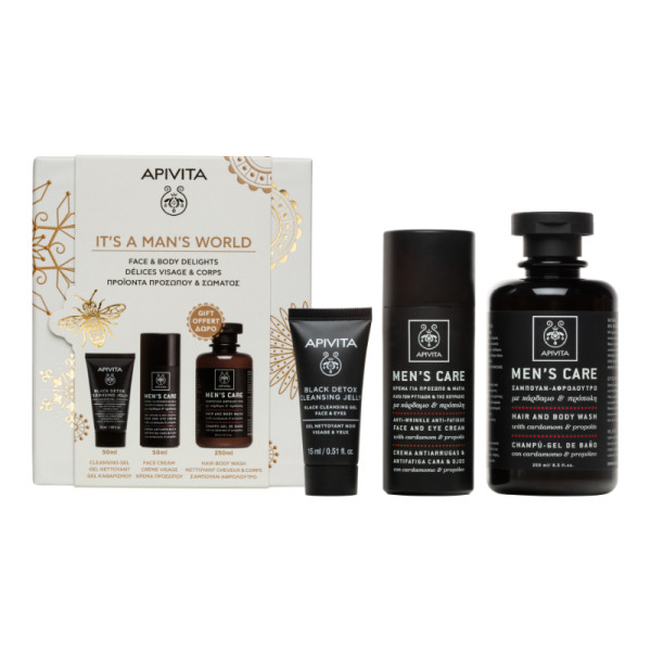 Apivita Coffret It´s Man´s World - Rosto e Corpo para Homens Apivita Coffret It´s Man´s World - Rosto e Corpo para Homens