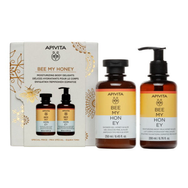 Apivita Coffret Bee My Honey - Leite Hidratante e Gel de Duche Apivita Coffret Bee My Honey - Leite Hidratante e Gel de Duche