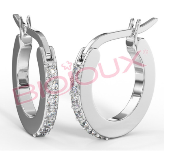Biojoux Brinco Argola Cristal BJT727