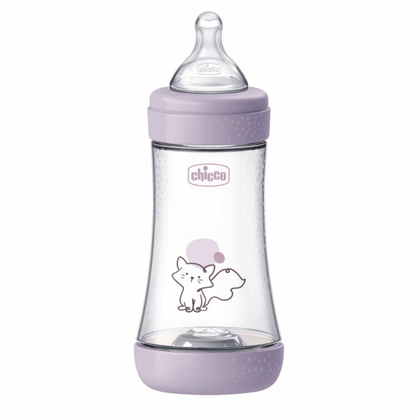 Chicco Biberão Perfect 5 - Fluxo Médio - 240ml - Roxo