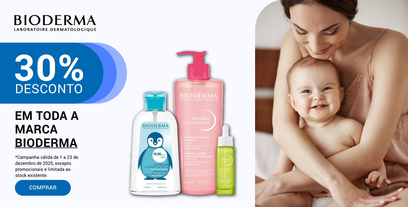 Bioderma 30% de 01 a 23 de dezembro