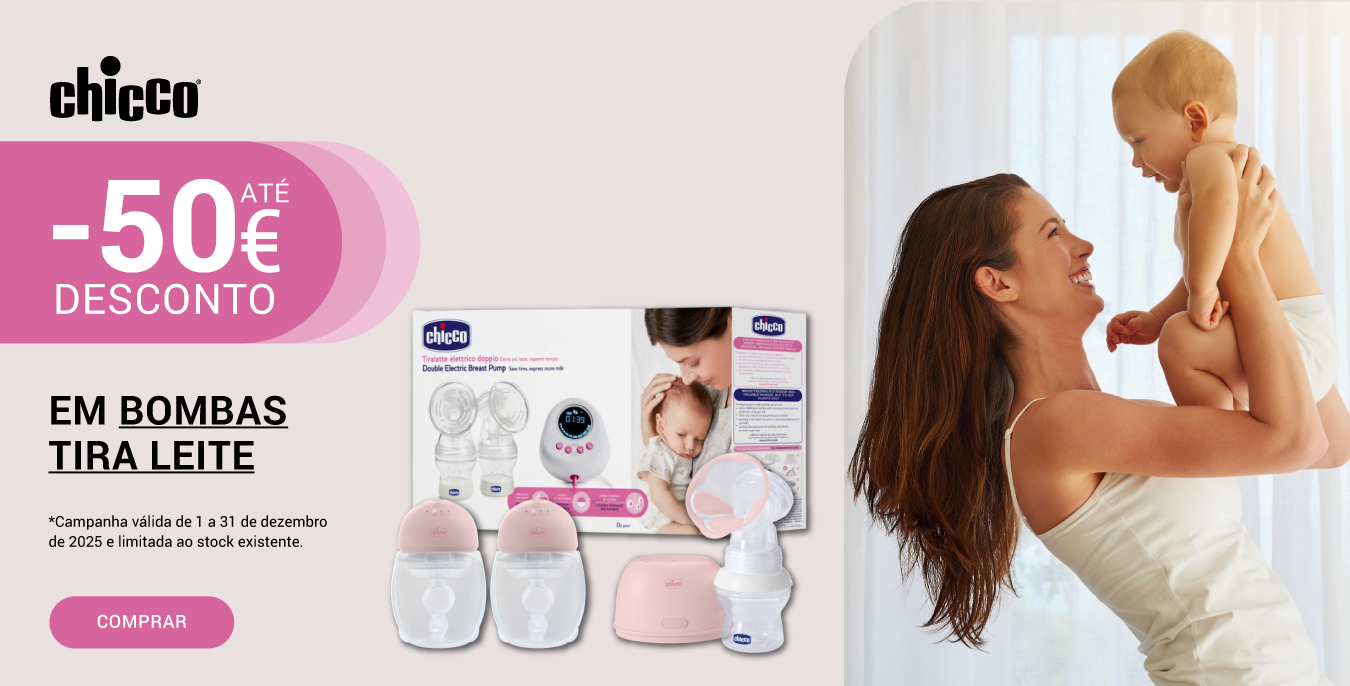 Chicco Bombas até 50€ de 02 a 31 de dezembro