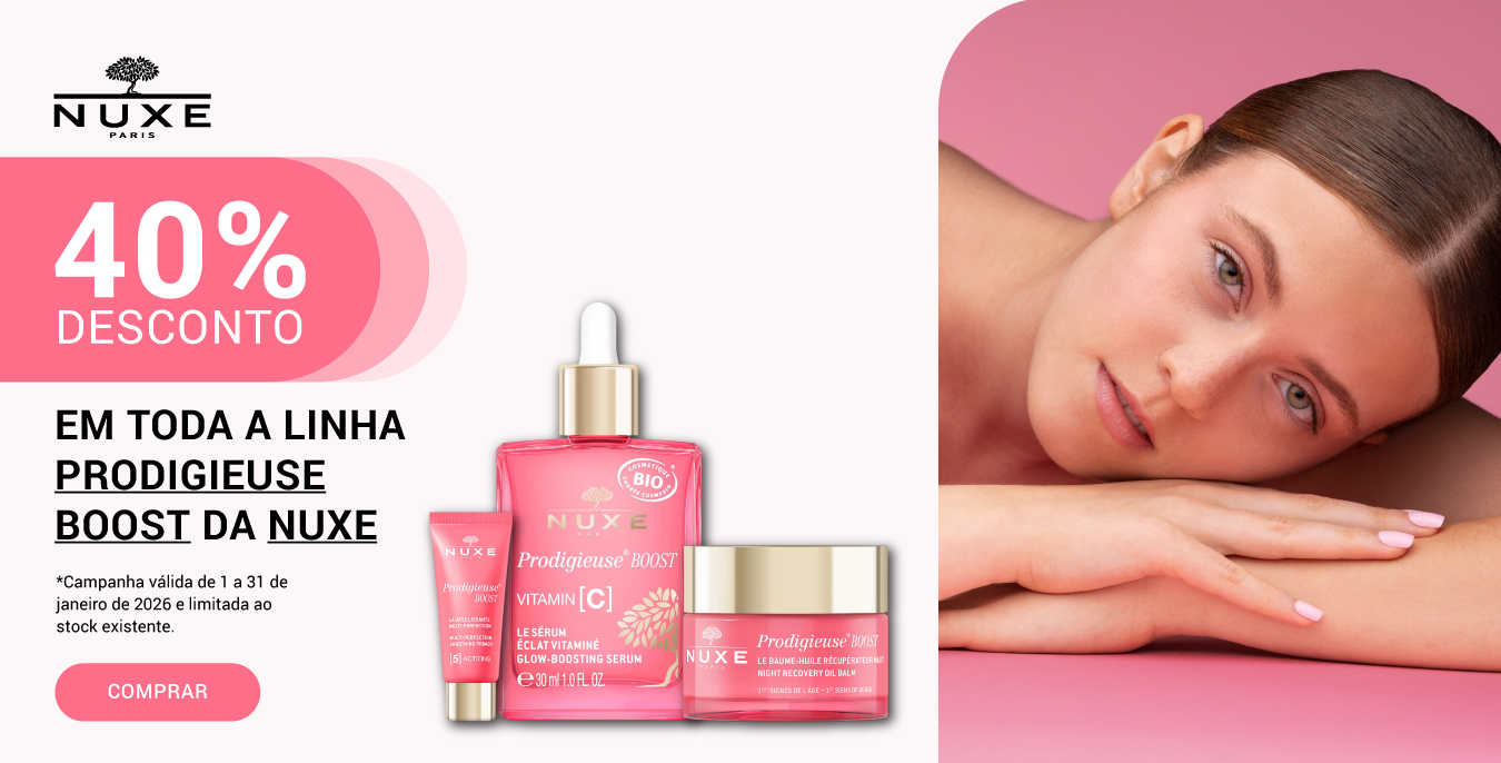 Banner Nuxe Prodigieuse Boost 40% 01 a 31 janeiro