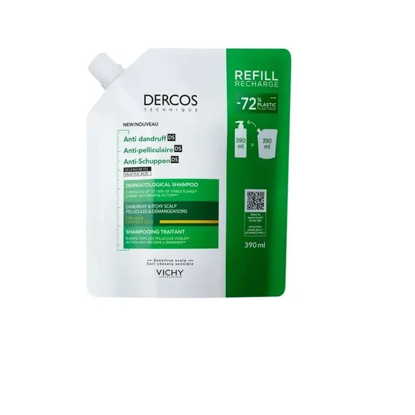Dercos Anticaspa Champô Caspa Oleosa - Refill 390ml Dercos Anticaspa Champô Caspa Oleosa - Refill 390ml