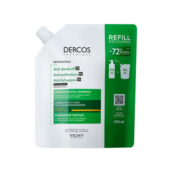 Dercos Anticaspa Champô Caspa Seca - Refill 390ml Dercos Anticaspa Champô Caspa Seca - Refill 390ml