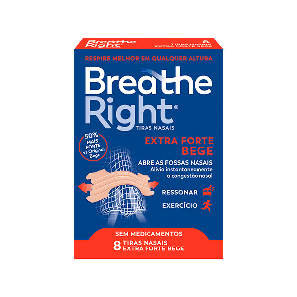 Breathe Right - Tiras nasais - extra forte x8