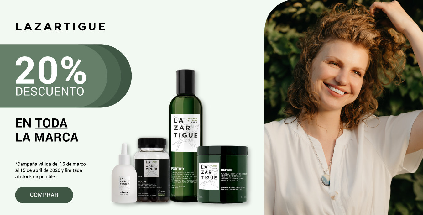 Lazartigue 20% 15 marco a 15 abril