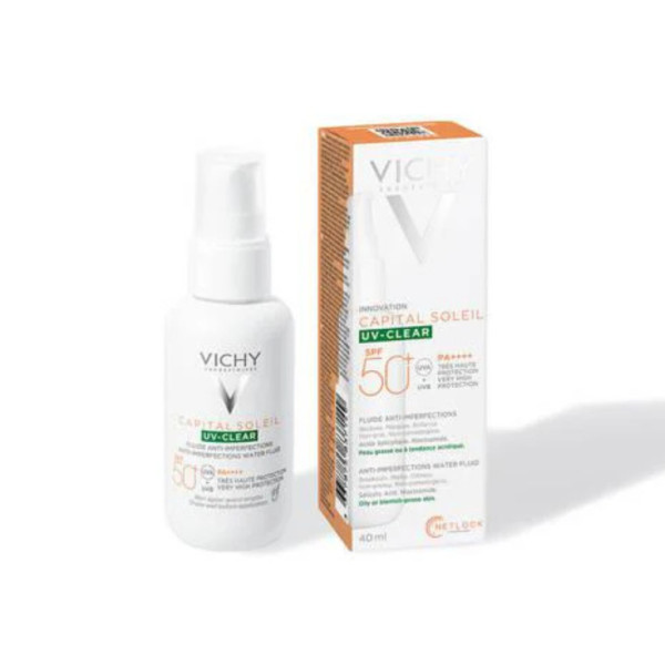 Vichy Capital Soleil UV-Clear Water Fluid SPF50+ 40ml.