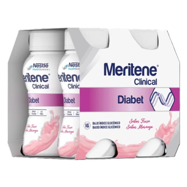 Meritene Clinical - Diabet Morango 200mlx4