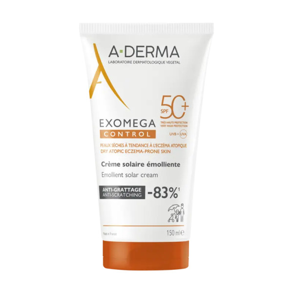 A-Derma Exomega Control - Creme Solar Emoliente SPF50+ 150ml