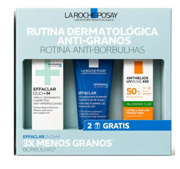 La Roche-Posay Effaclar Duo+M 40ml com Oferta Effaclar Gel 50ml e Anthelios UVmune 15ml