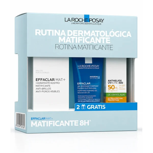 La Roche Posay Effaclar Mat+ Creme 40ml com oferta Effaclar Gel50ml e Anthelios Uvmune Fluido 50ml