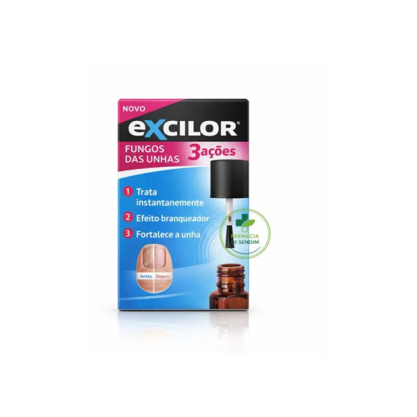 Excilor 3 Ações Solução Fungica Unhas 7ml
