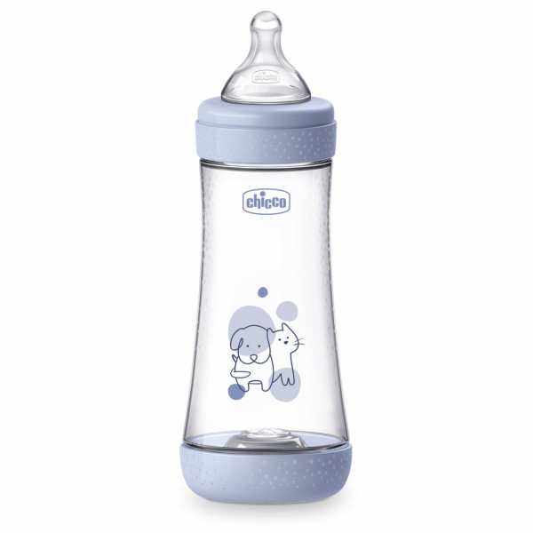 Chicco Biberão Perfect 5 - Fluxo Rápido - 300ml - Azul