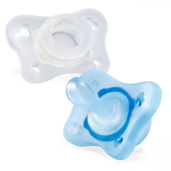 Chicco Chupeta - Mini Soft - Azul e Neutro - 0-2m (2x)