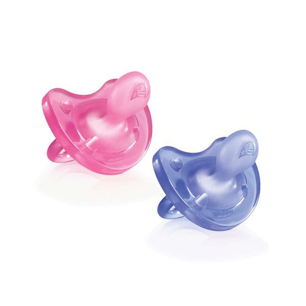 Chicco Chupeta - Soft - Rosa e Roxa - 6-16m (2x)