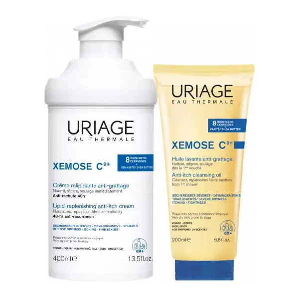 Uriage Xemose C8 Creme Relipidante 400ml + Oferta Oleo lavante 200ml