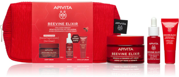 Apivita Coffret Beevine Elixir - Creme Ligeiro + Sérum + Creme olhos