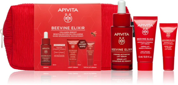 Apivita Coffret Beevine Elixir - Sérum + Creme Ligeiro + Creme olhos