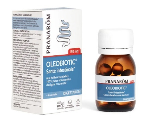 Pranarom Oleobiotic - Salud intestinal 15 cápsulas