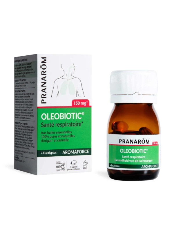 Pranarom Oleobiotic - Saúde Respiratória 15 Caps