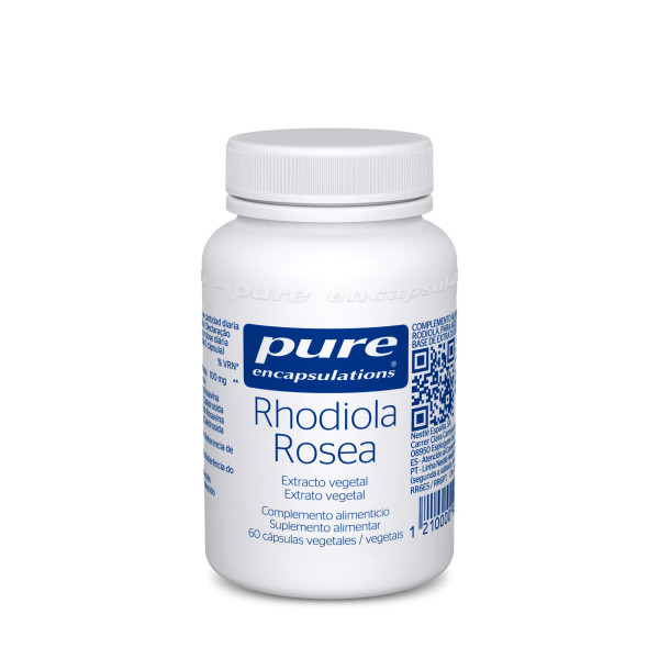 Pure Encapsulations - Rhodiola Rosea - Bem Estar Físico e Mental - 60 caps