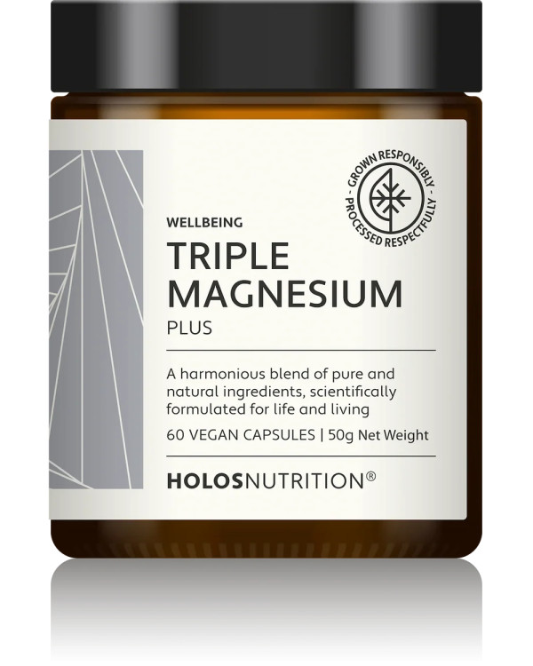 Holos Nutrition Triple Magnesium - Sistema Muscular - 60 Caps