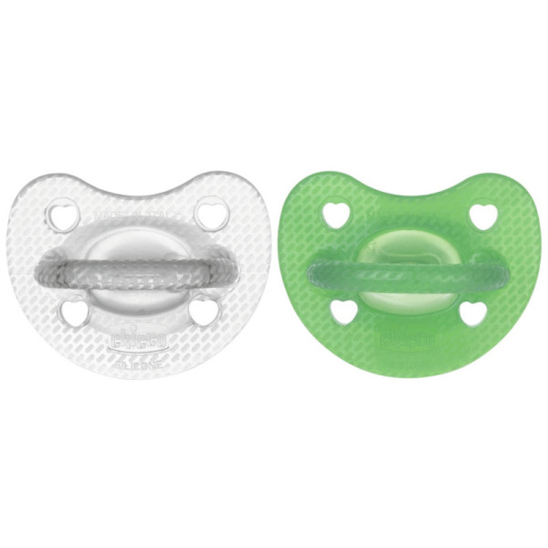 Chicco Chupeta - Luxe (6-16m) Neutra e Verde (2x)