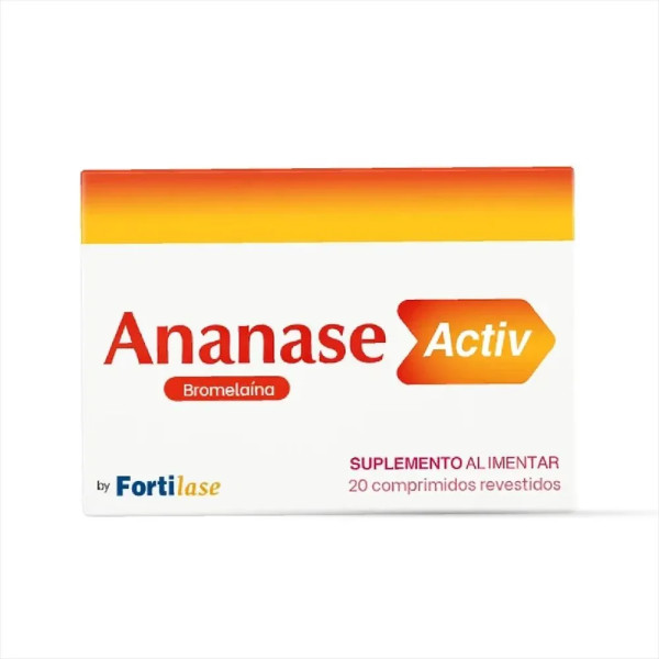 Ananase Activ - Bromelaína - Inflamações e Edemas - 20 Comp