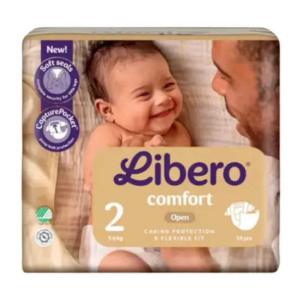 Libero - Comfort 2 Fralda 3-6Kg X34