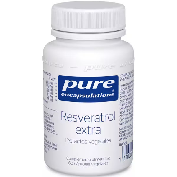 Pure Encapsulations - Resveratrol Extra - Saúde Celular, Metabolismo - 60 caps