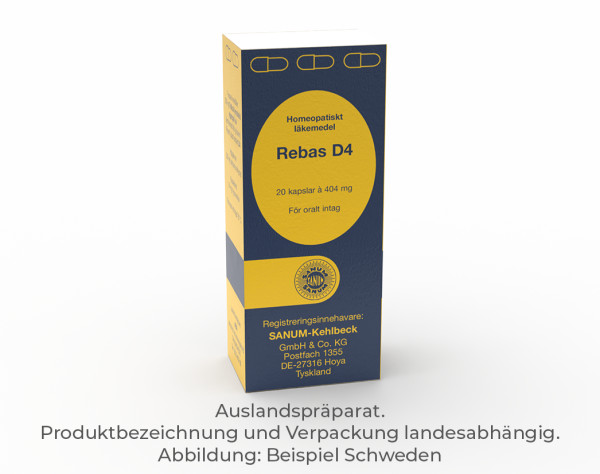 Homeopatia - Rebas D4 20 Cap