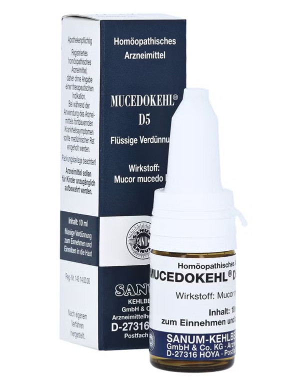 Homeopatia - Mucedokehl D5 Gotas 10 Ml
